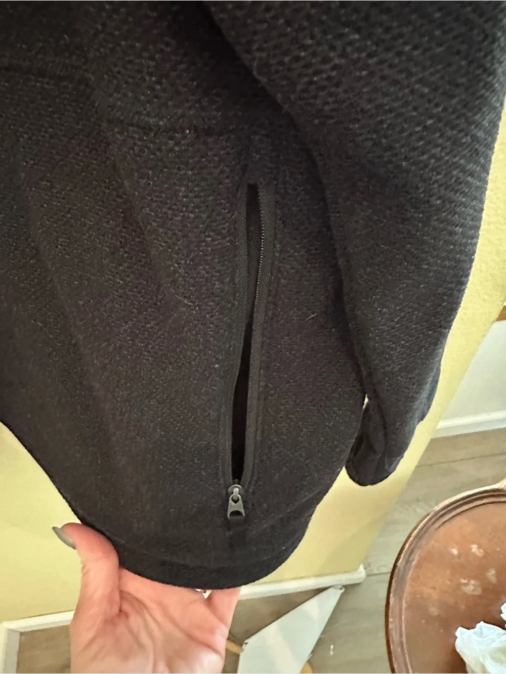 The North Face Black Lightweight Full-Zip Fleece Jacket
